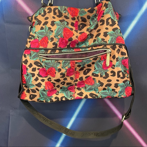 Betsey Johnson Leopard and Rose Print Bag - Picture 2 of 3
